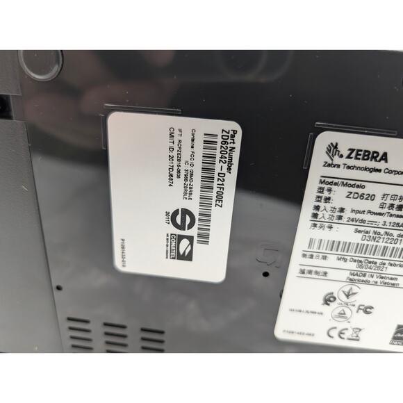 Zebra ZD620 Label Printer ZD62042-D21F00EZ Direct Thermal USB Ethernet Serial - Picture 7 of 12
